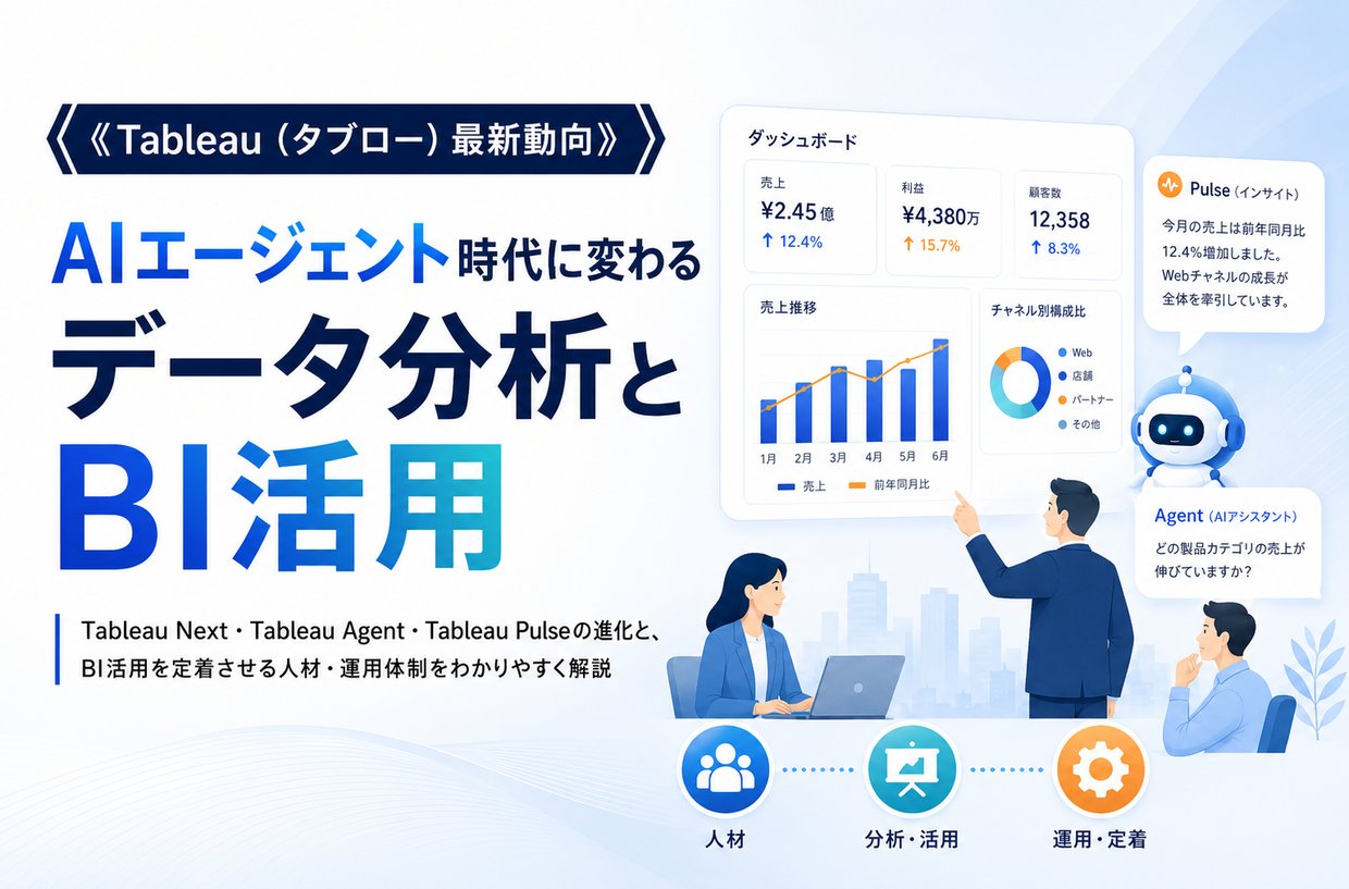 《Tableau（タブロー）最新動向》AIエージェント時代に変わるデータ分析とBI活用