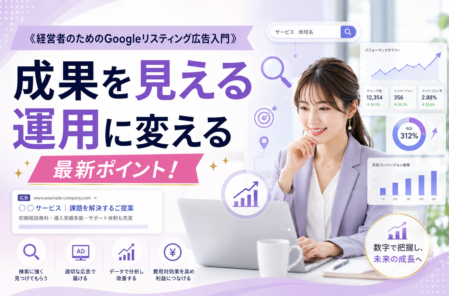 《経営者のためのGoogleリスティング広告入門》成果を見える運用に変える最新ポイント！